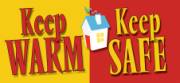 Red,yellow and white lettered kwks logo.