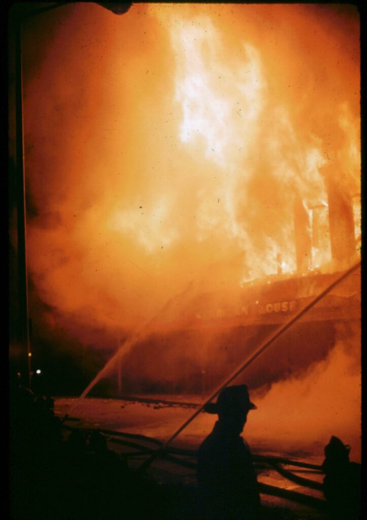 A huge fire in Everett